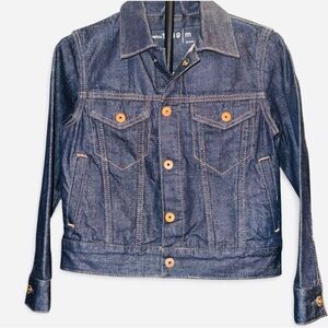 Gap Kids Denim Jacket with Snap Button Accents Size M
